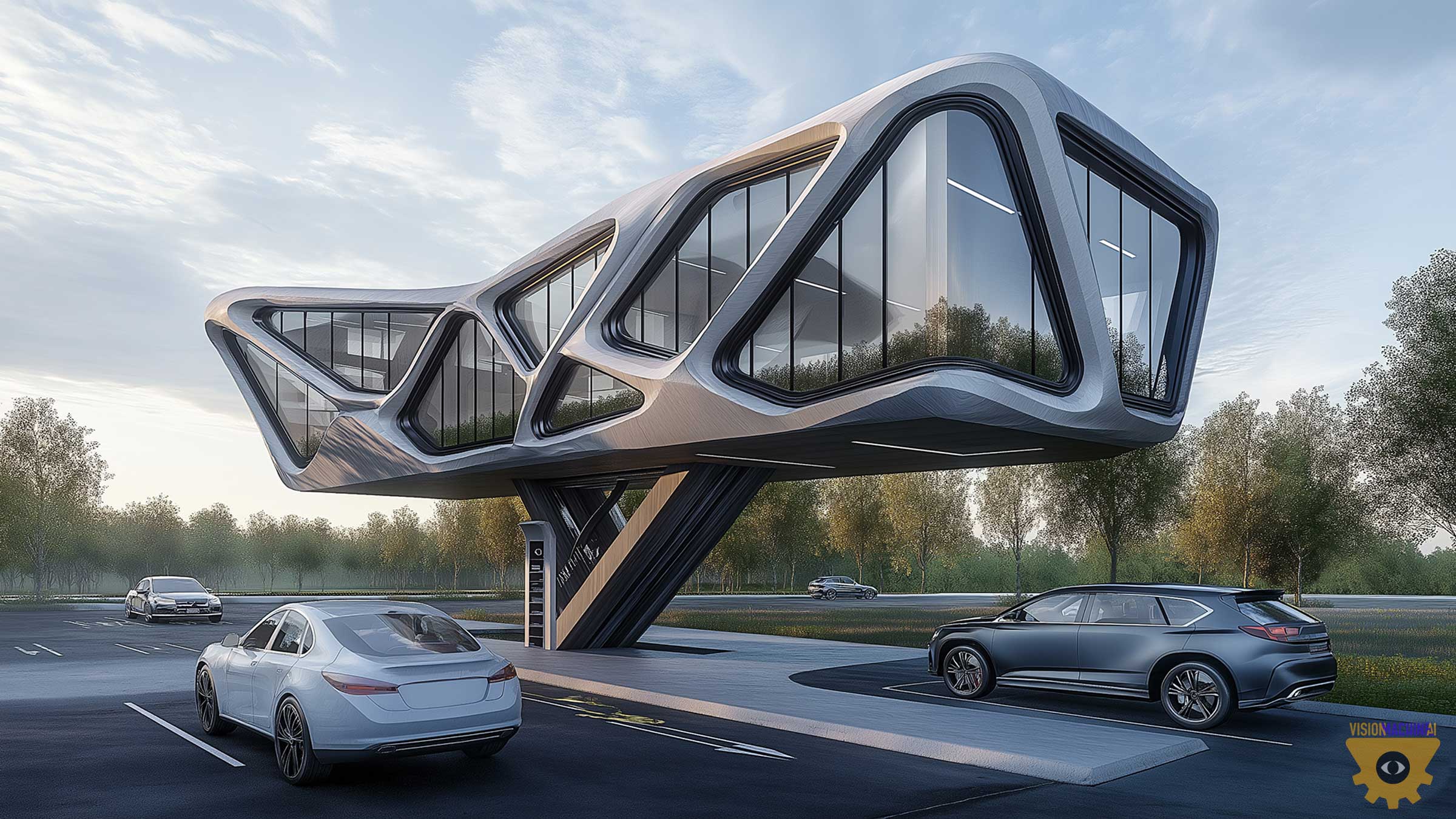 Top Loft — cantilevered loft homes above ground-level parking